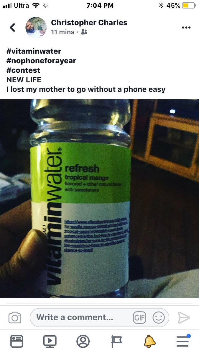 BallofFame1's tweet photo. #vitaminwater
#nophoneforayear
#contest
Passing time would be easy !!! I would just work work work https://t.co/dalctEU8cj