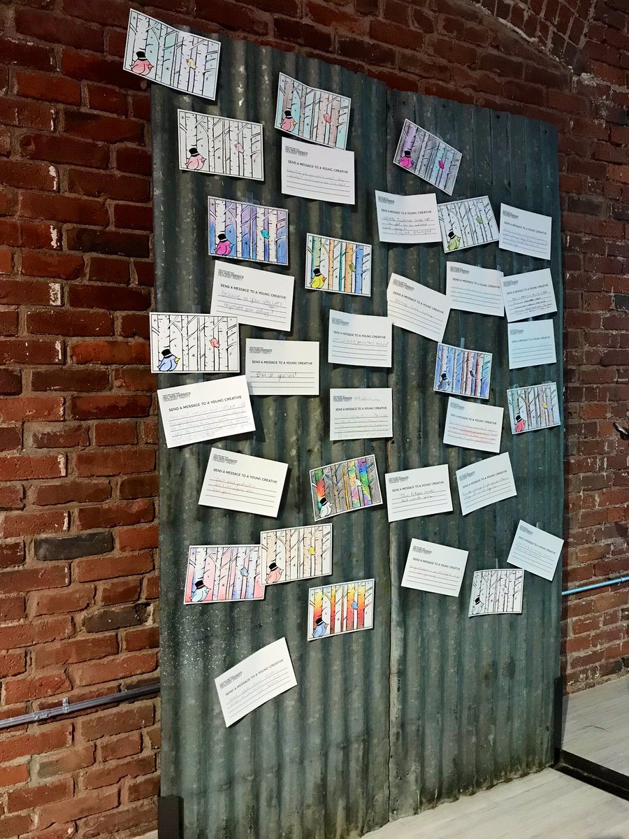 #TBT to our coloring project and prompt wall at Not Your Company’s Holiday Party last week.

What would YOU say to a young creative? #NYCHP2018 #seattlecreatives