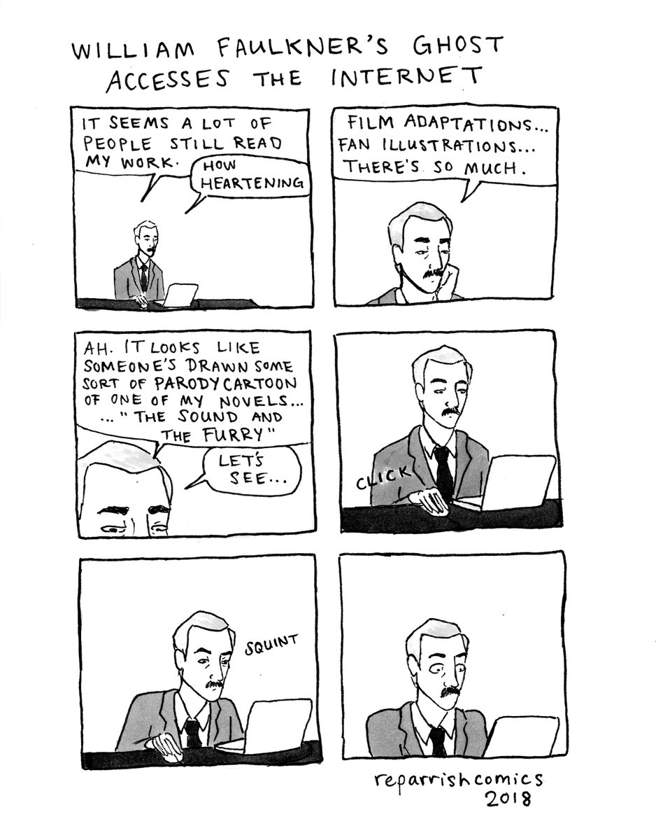william faulkner's ghost accesses the internet 