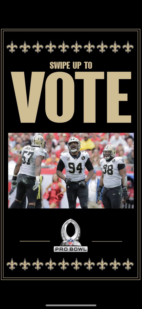#Probowl 
<a href="/camjordan94/">Cam Jordan</a> <a href="/RankinsSheldon/">Sheldon Rankins</a> <a href="/aokafor57/">Alex Okafor</a> 
nfl.com/probowl/ballot