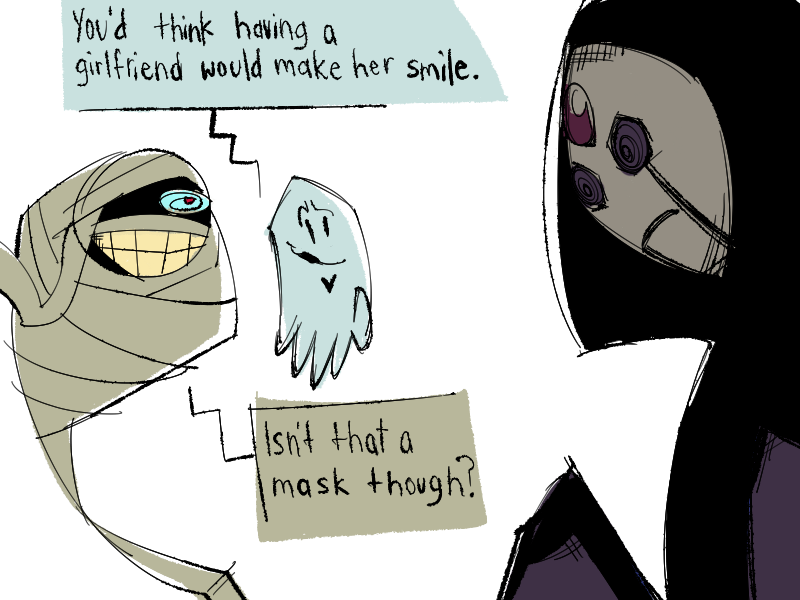 And this is why you don't insult people with scythes for hands