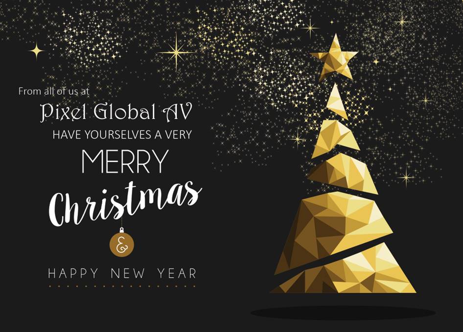 PixelGlobalAV's tweet photo. Have yourselves a Very Merry Christmas🎄✨ & Happy New Year! 🎊🍾 ...from us all at Pixel Global AV ☃️🎁
#Christmas2018 #NewYear2019 #pixelglobalav https://t.co/cHNg3GH6eQ
