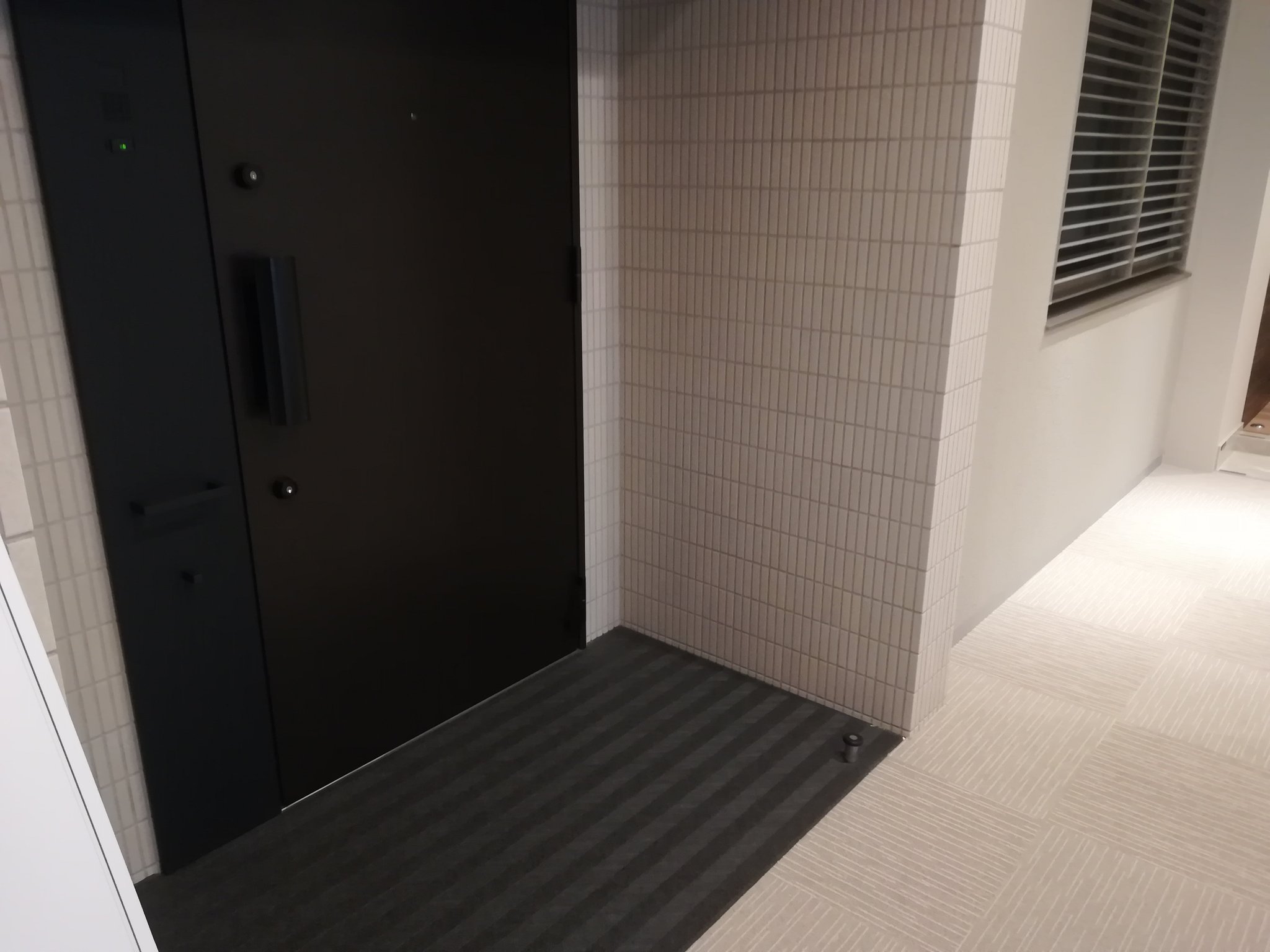 マンションマニア この玄関前のゆとりこそ分譲マンションよね これにポーチや花台があれば理想ですが今の建築費ではなかなか難しいのでせめてこのくらいはやってほしい