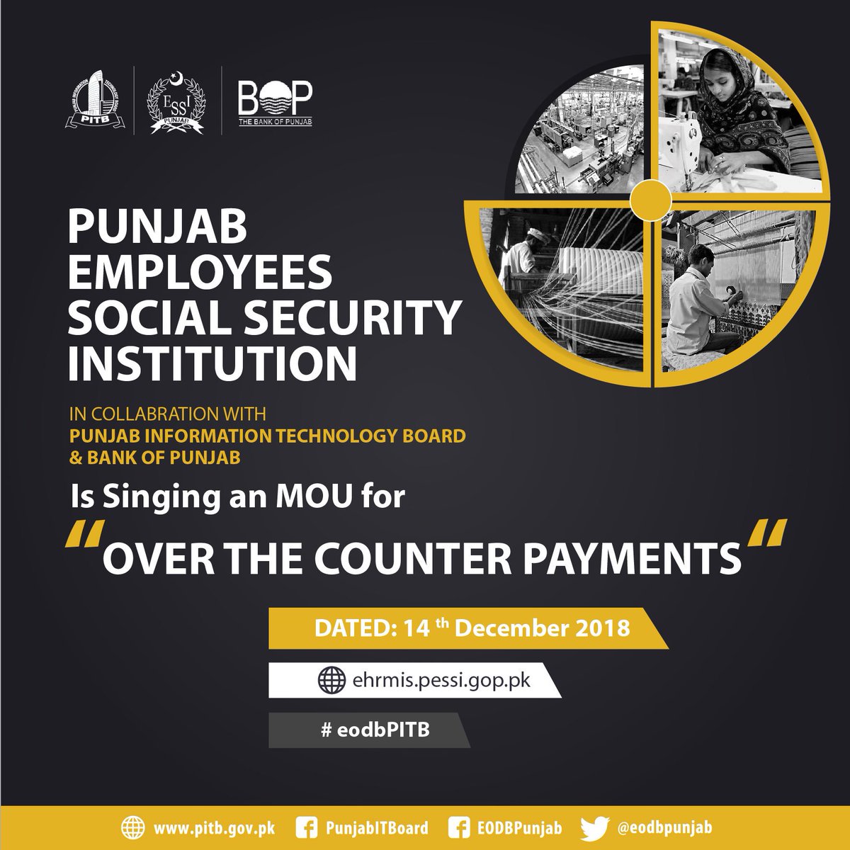 ammarnasim's tweet photo. Make your PESSI monthly contribution payments at any nearest BOP branch #PESSIPortalEODB #eodbPITB @eodbpunjab https://t.co/AF4qVh89FH