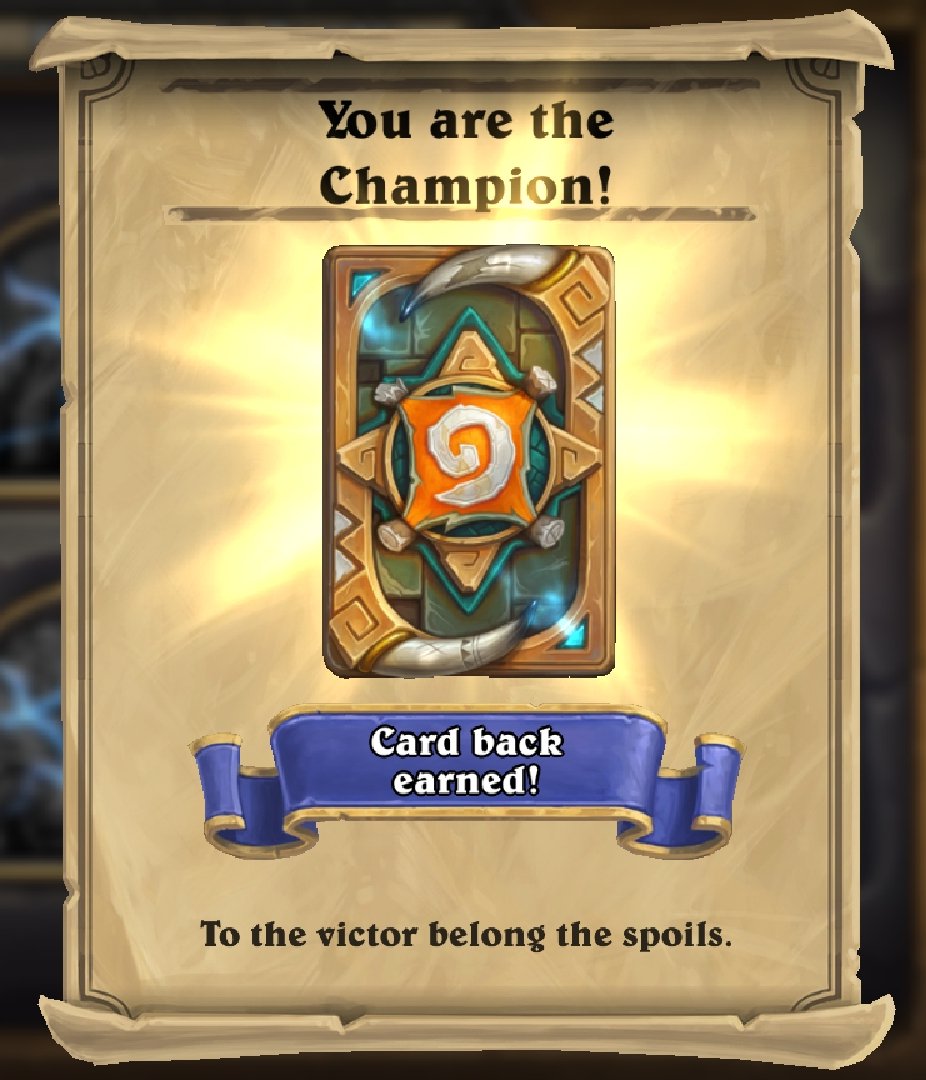 StevenSenseiHS's tweet photo. That was fun! Not nearly as taxing or stressful as the toki battle from witchwood. #Rastakhan #Hearthstone #rumblerun https://t.co/YoekBhhQLg