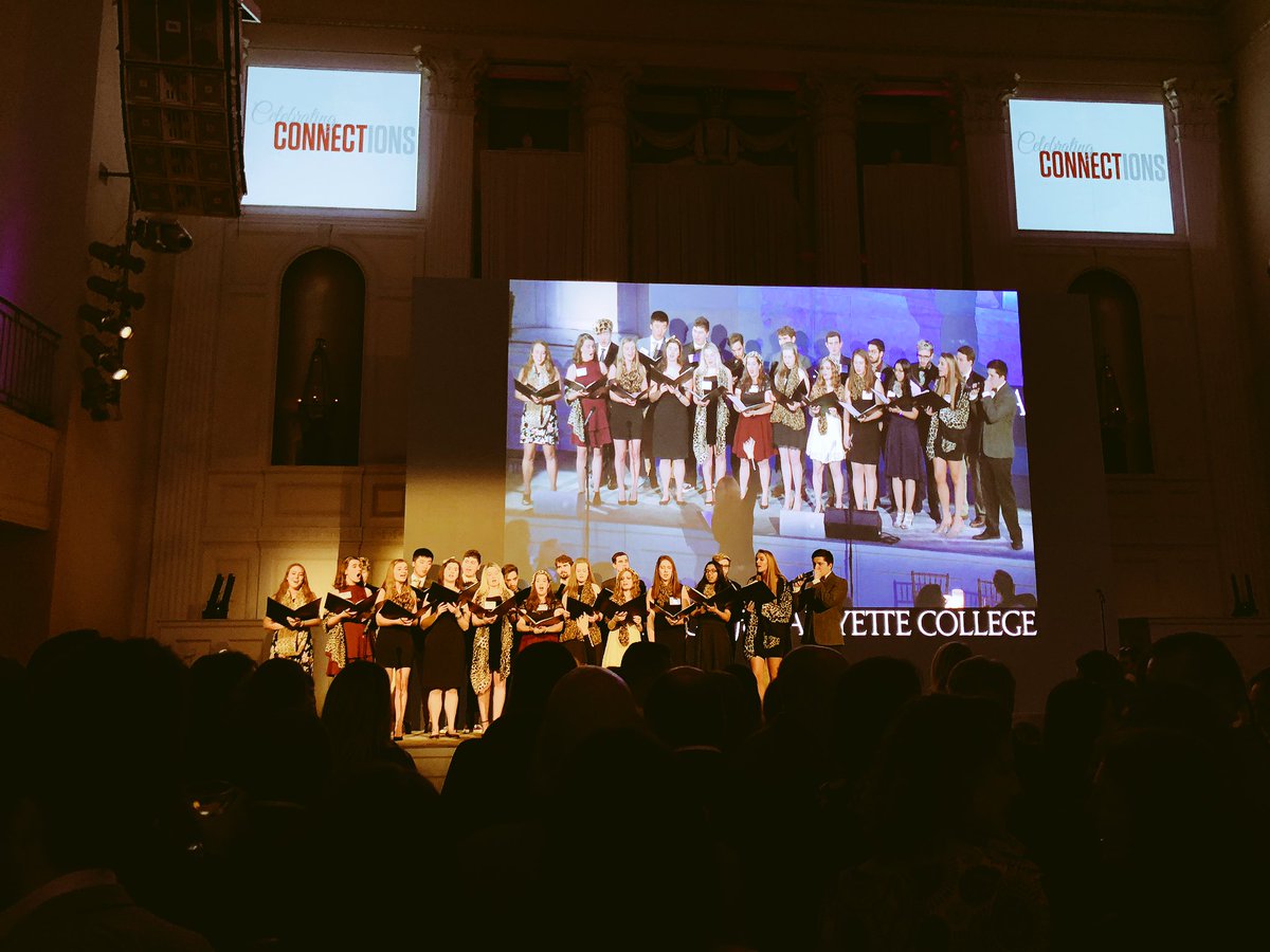 Great holiday party in NYC. Kicked it off with the next gen of Lafayette singers 🗣!