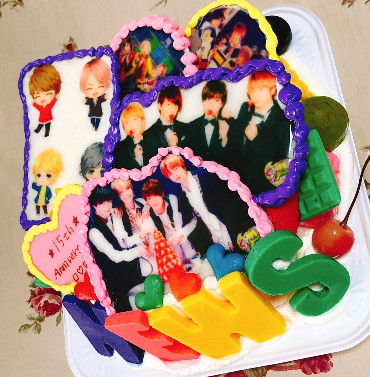 ララ Newsの15周年のお祝いした時にケーキのはりまやさんで写真ケーキつくってもらいました めっちゃ可愛く作ってもらって嬉しかったー ケーキのはりまや ララ Newsの15周年のお祝いした時にケーキのはりまやさんで写真ケーキつくってもらいました めっちゃ可愛く作ってもらって嬉しかったー ケーキのはりまや