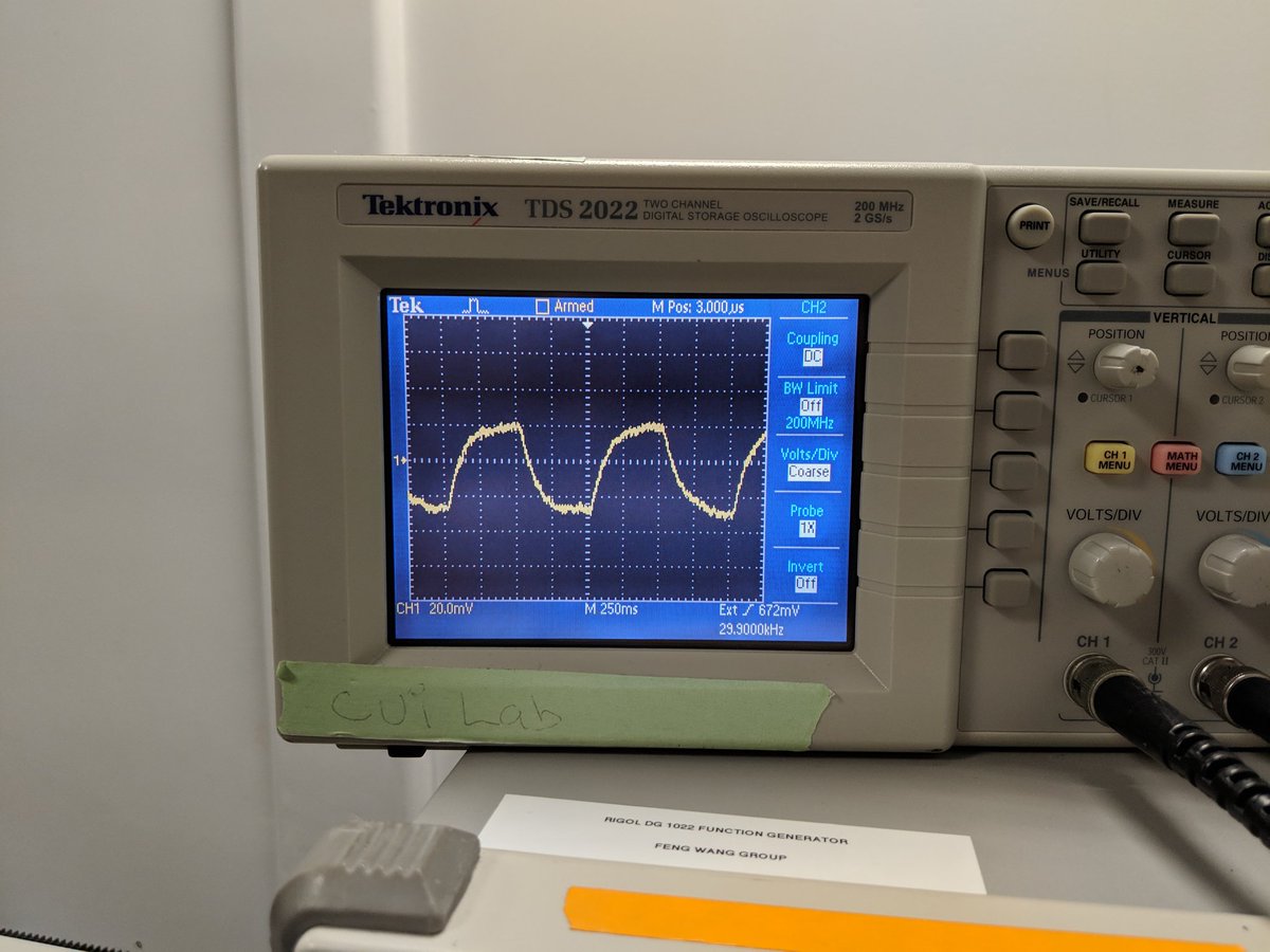 ecopenhaver's tweet photo. I added a couple parts today and maybe possibly made my signal about 20% prettier. My bar constituting progress has dropped but I am DOWN TO LIMBO. #GradSchoolLimbo #RealTimePhys https://t.co/vTTFmqFlsJ