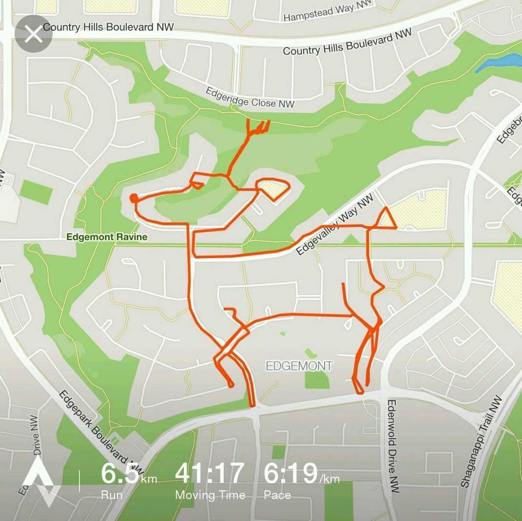 NAFlagvisor's tweet photo. #STRAVART
Before Christmas why not have some fun. If you are an artist then show it to the world. Make your best #RUNDRAWING
#squadrunnerapp #naflagvisor https://t.co/Do64u72pLs