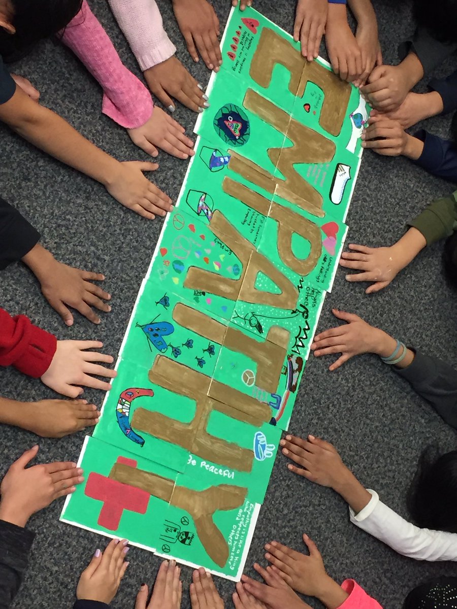 Grade 5s worked with <a href="/Thinking_Fwd/">Thinking Forward</a> to collaborate and create character <a href="/CornellTDSB/">Cornell Jr PS</a>