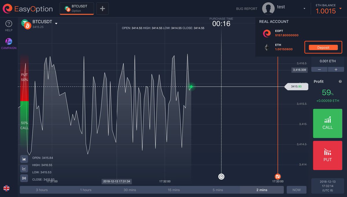 EasyOption_io's tweet image. 【How to Deposit and Withdraw ETH in EasyOption】

1️⃣ How to Deposit ETH?
click your account --&amp;gt; Deposit

2️⃣ How to Withdraw ETH?
click your account --&amp;gt;Crypto Wallet --&amp;gt; Withdraw

for detail: 
👉bit.ly/2QvJYBf 

Trade ETH in EasyOption: 
👉trade.easyoption.io
