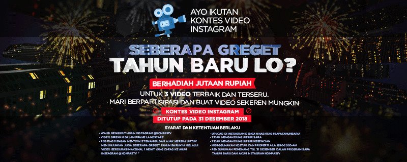Kompas Tv On Twitter Meriahkan Tahun Baru Kamu Dengan Mengikuti Kontes Video Dengan Tema Seberapa Greget Tahun Baru Lo Rekam Dan Unggah Video Kreatif Versi Kamu Di Instagram Dengan Tagar Sapatahunbaru Syarat