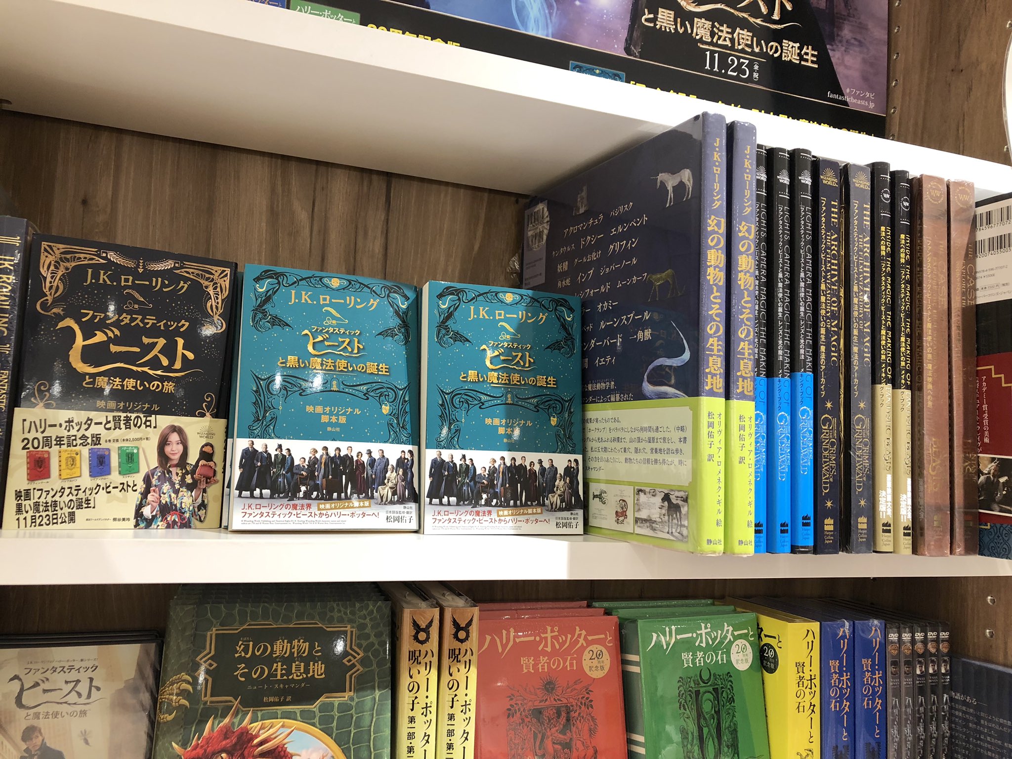三省堂書店名古屋本店 大好評 ファンタスティック ビーストと黒い魔法使いの誕生 の映画オリジナル脚本版が ついに発売となりました 早速購入して真っ先に サラマンダー シーンを確かめた中の人です 文芸や 話題の本のコーナーで大展開中 ぜひ
