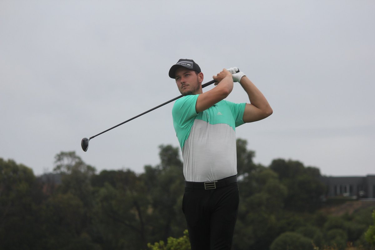 PGAofAustralia's tweet photo. At 7-under the card @dylanperrygolf &amp; @nathangreen13 are tied for the lead heading into the final round of #QSchool

🗞️: https://t.co/U6Cxj8LLwB https://t.co/arLzY69z0u