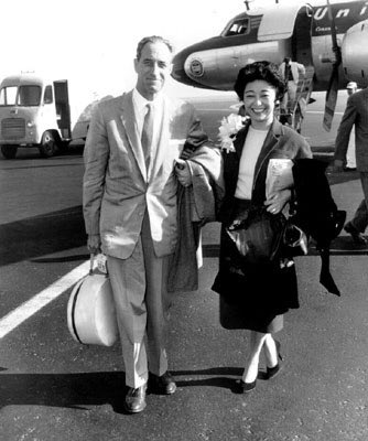 In 1958 Harry Bridges decided to marry Noriko Sawada, a Japanese American, in Reno. When the court clerk denied them a marriage license on the grounds it violated the state’s anti-miscegenation law, they challenged the law in court. They won & were married at the end of the year.