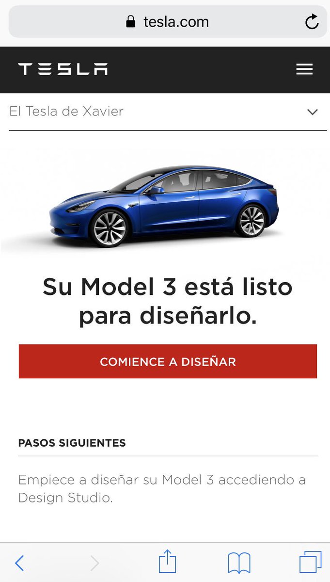 Model 3 configurator is open in Spain!!
