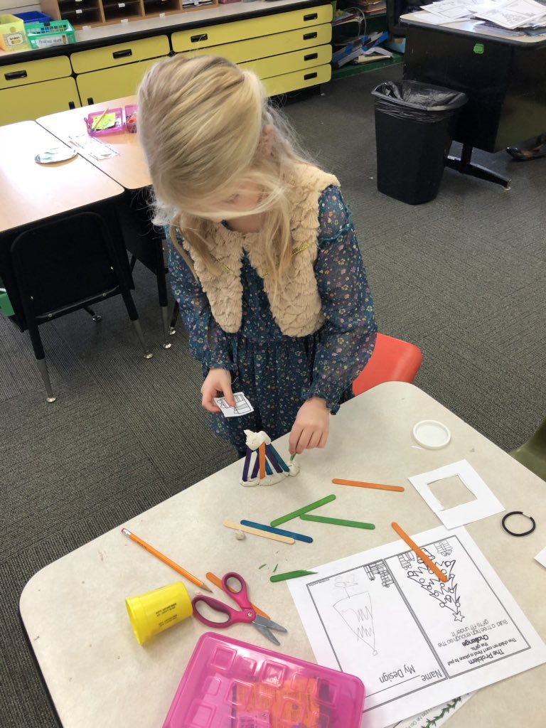 A little STEM to get us started back after a few snow days.  Design a tree tall enough for the gifts.