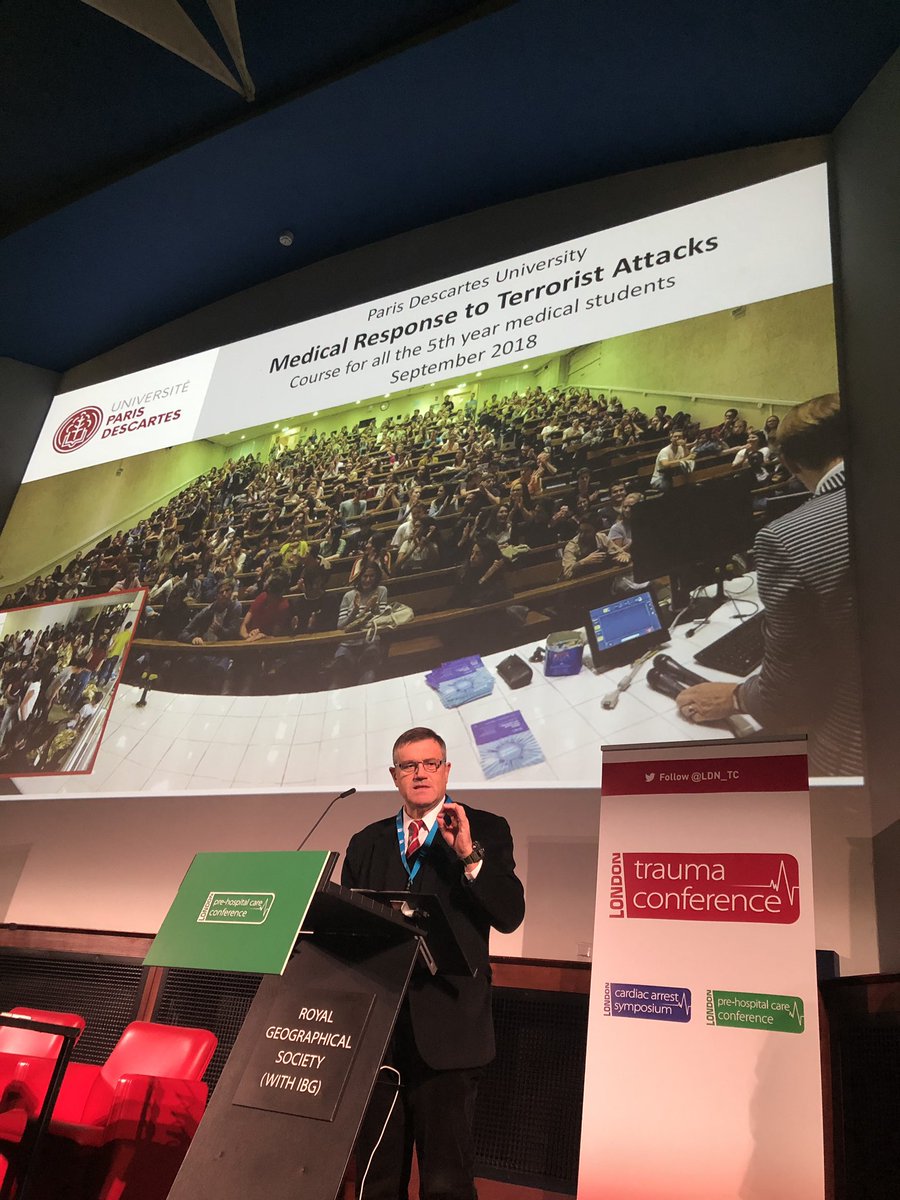 We could build on our current use of Medical students in major incidents.... Pierre Carli tells us Paris run a course to specifically train undergrads to support during incidents. <a href="/The_PCP/">PCP</a> <a href="/QMULBartsTheLon/">Barts and The London, Queen Mary</a> @RoyalLondonHosp