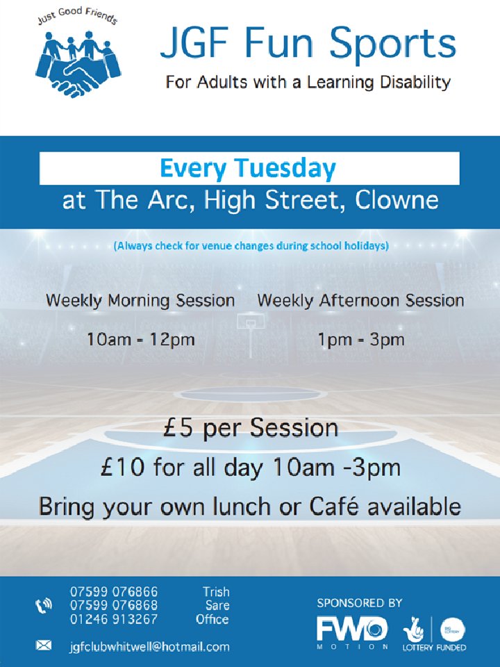 Activities and Social events for adults with learning disabilities