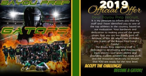 whereisswill's tweet photo. Blessed To Receive An Offer From Bayou Prep Gators #Rollgator🐊 https://t.co/yXTCVpvi2e