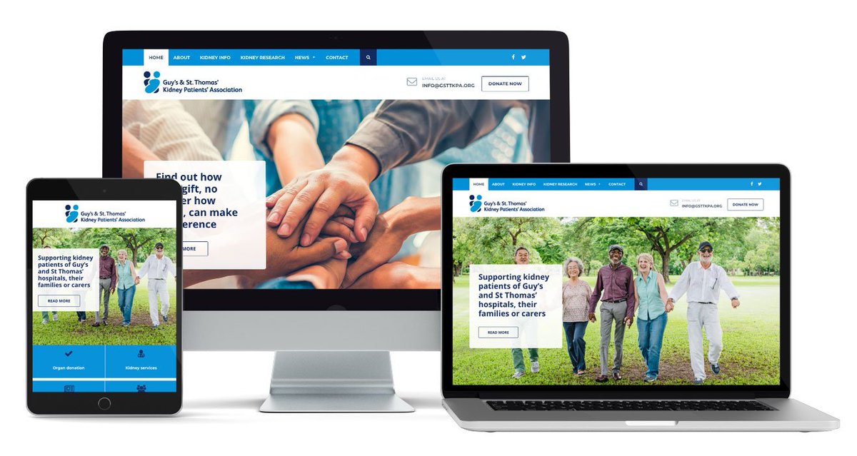 Our #charity #webdesign for the Guy’s and St Thomas’ Kidney Patients Association is helping #support both patients and their families ryedesign.co.uk/blog/post/kidn…