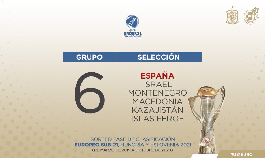 ⚠ OFICIAL | ¡Ya tenemos calendario de la Sub-21 en su camino hacia la EURO de 2021!
🔗 http://bit.ly/Calendario141218 …