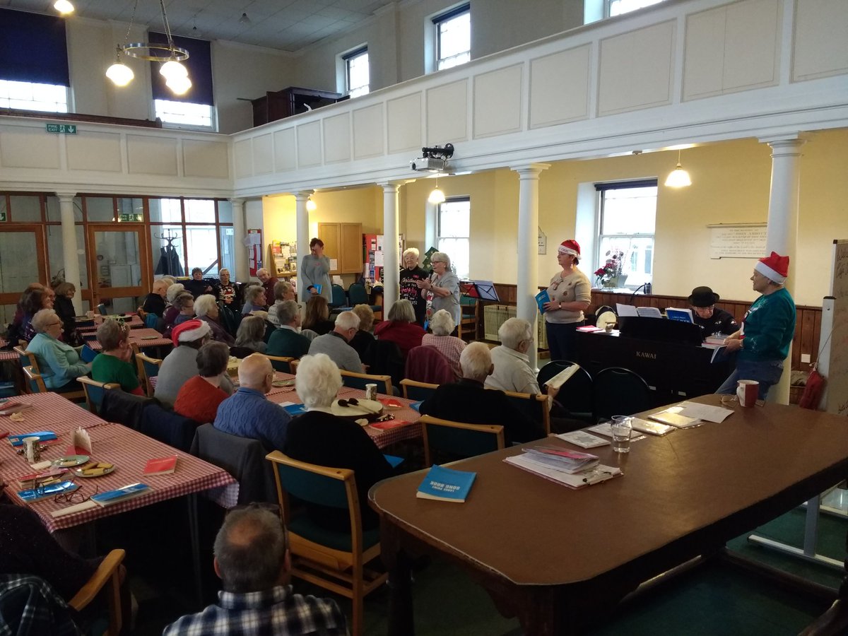 Pabulumcafe's tweet photo. Christmas carols at the Pabulum Singing Café Wymondham - a joyous occasion! #pabulumcafe #dementiacafe #wymondham #ChristmasCarols https://t.co/2GEuKSUYNX