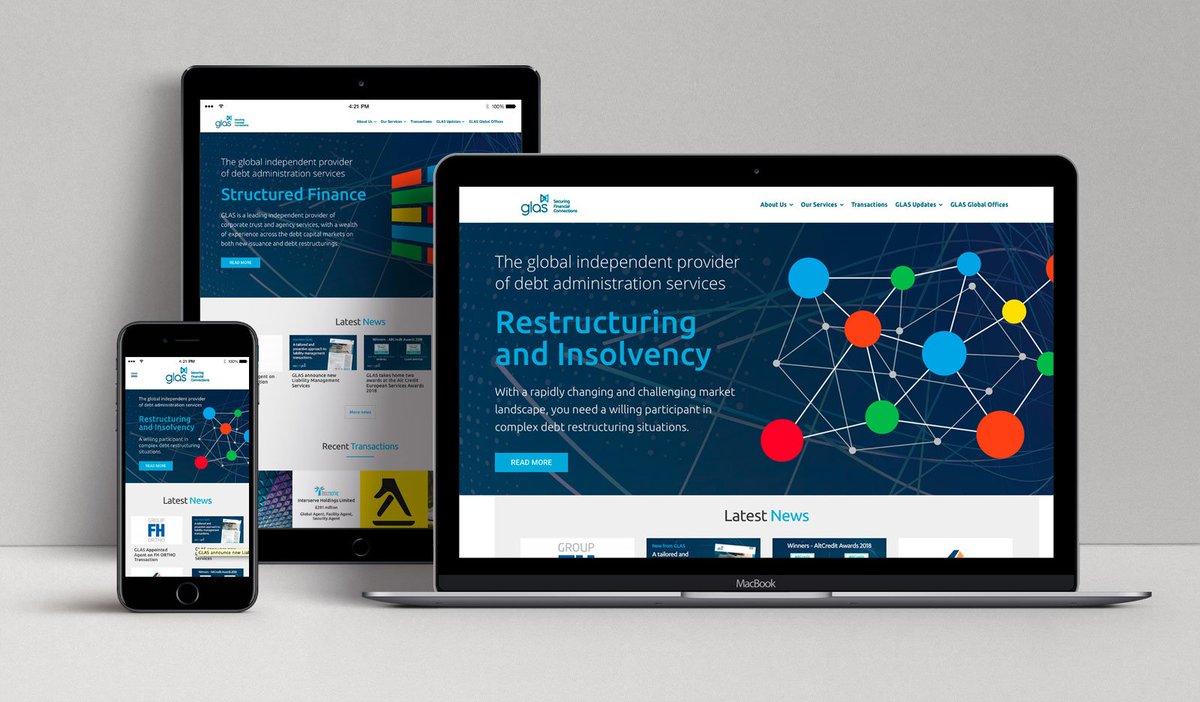 #WebsiteDesign for GLAS the premier independent loan agency, clarifying their offering in this sophisticated financial sector #weareglas #financialservices #branding ryedesign.co.uk/blog/post/Corp…