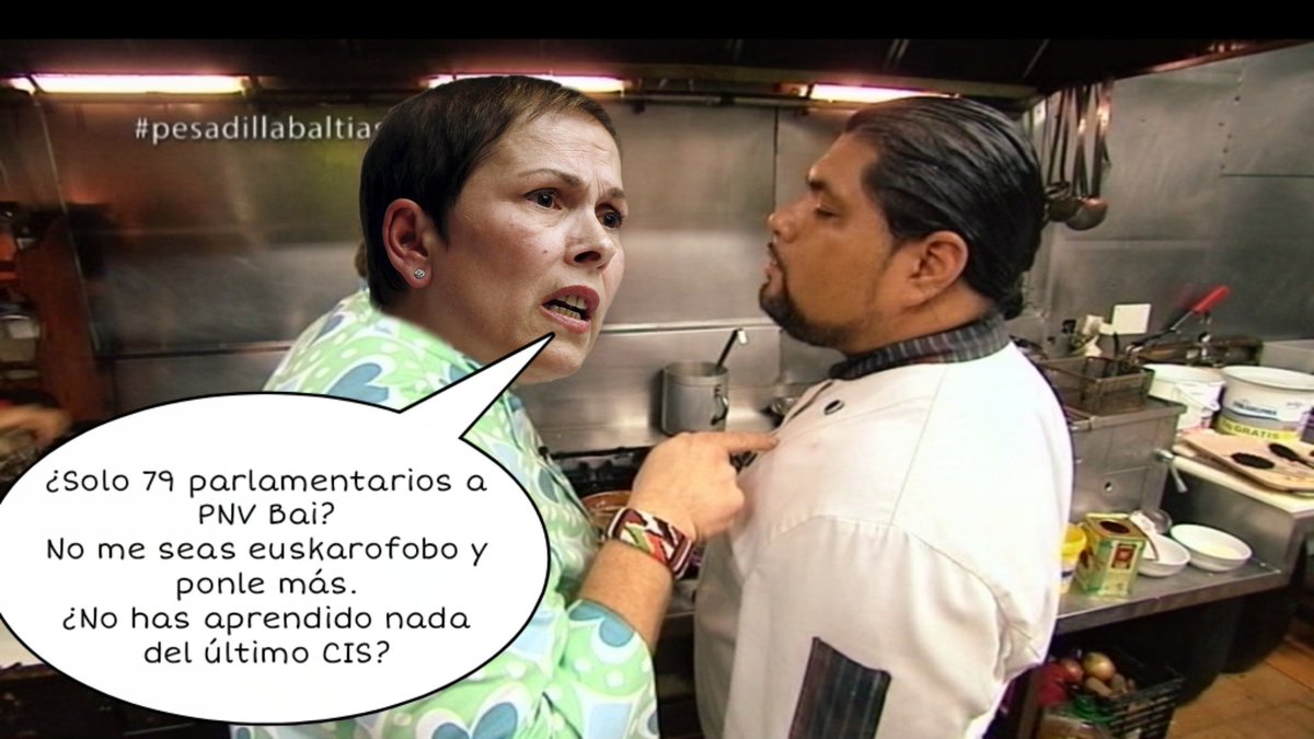 NavarraForal's tweet photo. Tenemos imágenes en exclusiva de la cocina de Barkos ultimando de preparar el #Navarrometro https://t.co/sGYc2MZmf5