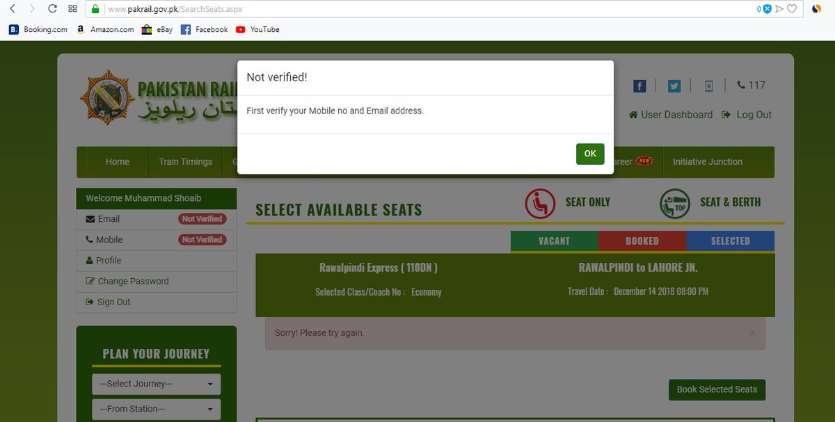 shoaib722's tweet photo. @ShkhRasheed Seats available he account bana lia ha par pichle 3 hours se account active ni ho raha sir kindly website ko thk karwaein ap ne kis qisam k engineer rakhe huy he jin ko ye issue pata hi ni??? and bar bar login pe le jati ha website. https://t.co/KE3MjxaYCG