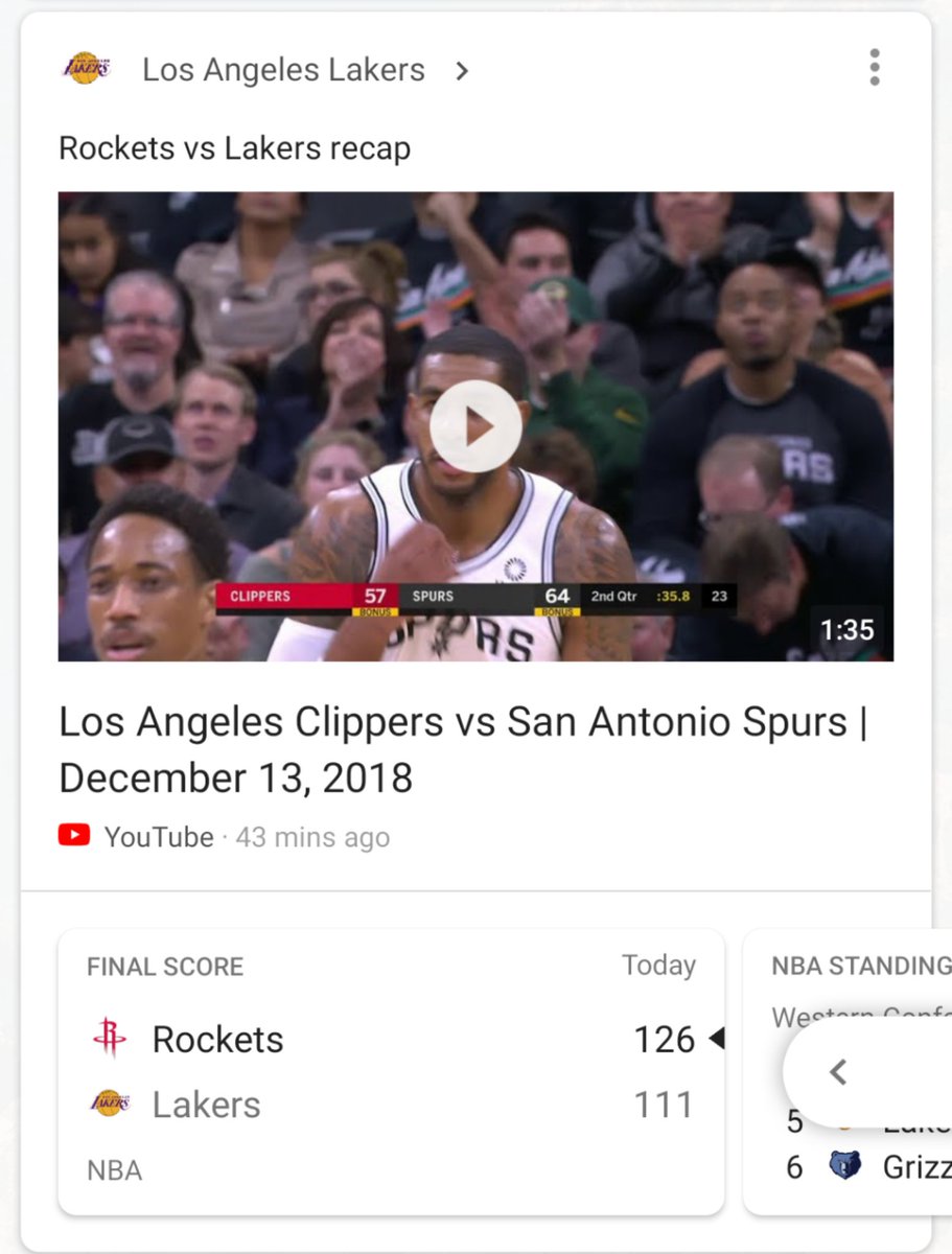 naeemsarfraz's tweet image. Oops #GoogleNow Lakers not Clippers please