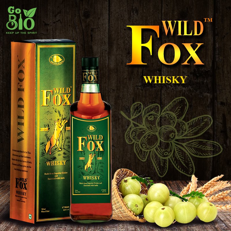 A custom made blend for the true, adventures and bold gentlemen. Infused with fine layers of Amla, Cinnamon and Honey Gives you best drinking experience 
#Wildfox #Wildfoxwhisky #Whisky #bioliquors #gobioliquor #Gobio #topclasswhisky #premiumwhisky