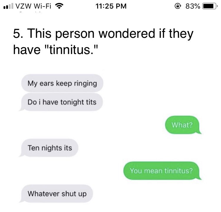 LindsayPrusick's tweet photo. For all of my #audiologist #earnerd friends that need a laugh 🤣 #tinnitus #spellingishard https://t.co/e8dBtBXN5e