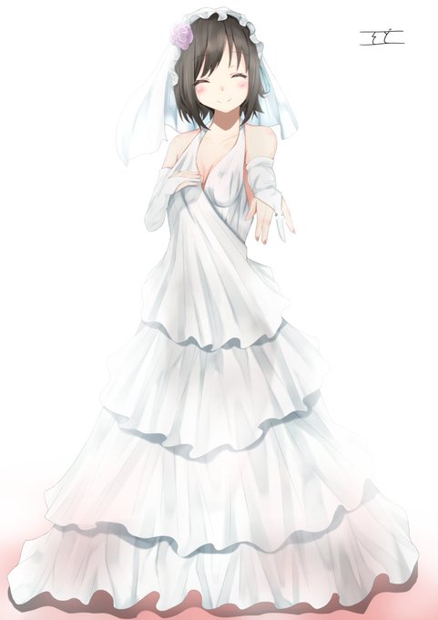 幸せになってほしい #色づく世界の明日から #風野あさぎ #ウェディングドレス https://t.co/0UpHio8MPw 