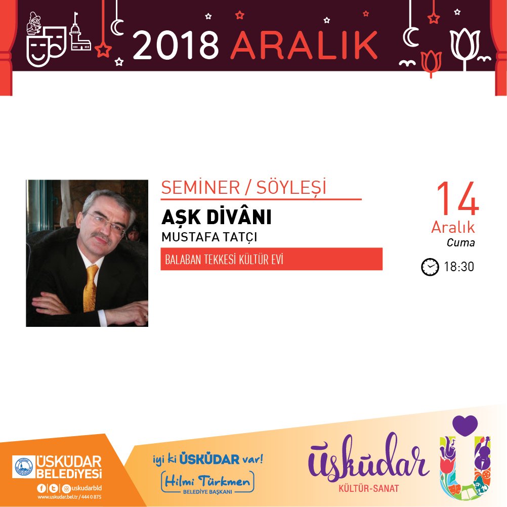 Mustafa TATÇI ile Aşk Dîvanı bugün 18.30'da <a href="/BalabanTekkesi/">BalabanTekkesi</a> nde...