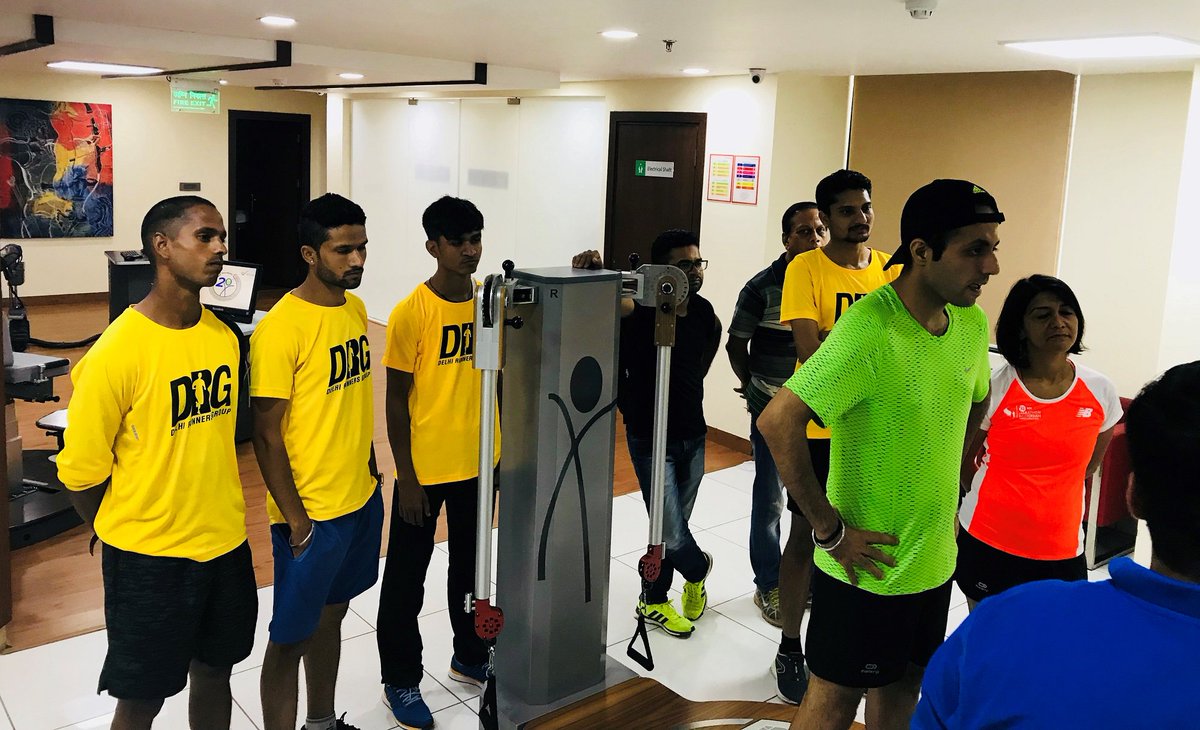 abtpindia's tweet photo. Group of 20 both senior & junior #marathon #runners visited #ABTP #Delhi centre. They underwent an assessment on #WalkerView, #IsoLift & #HipProkin by @tecnobody_it! We analyzed: Gait Analysis, Functional Movement Screening, Biomechanics, and Running & posture analysis. https://t.co/zXXVvzUCRD