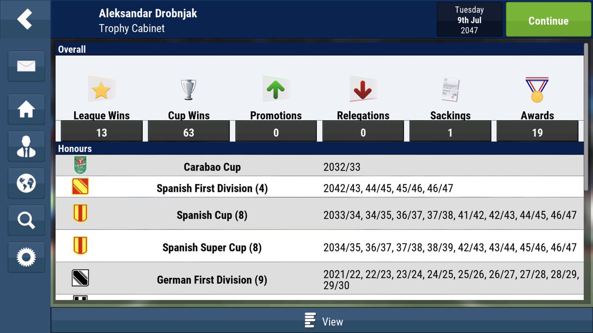 TechnoVinyl1337's tweet photo. Finally managed to finish Football Manager 18 Mobile!
Retired like a boss, with Dortmunds new stadium named after me 😎😎😎
#footballmanager #footballmanager2018
#FM18 https://t.co/JuIr9oXk2Z