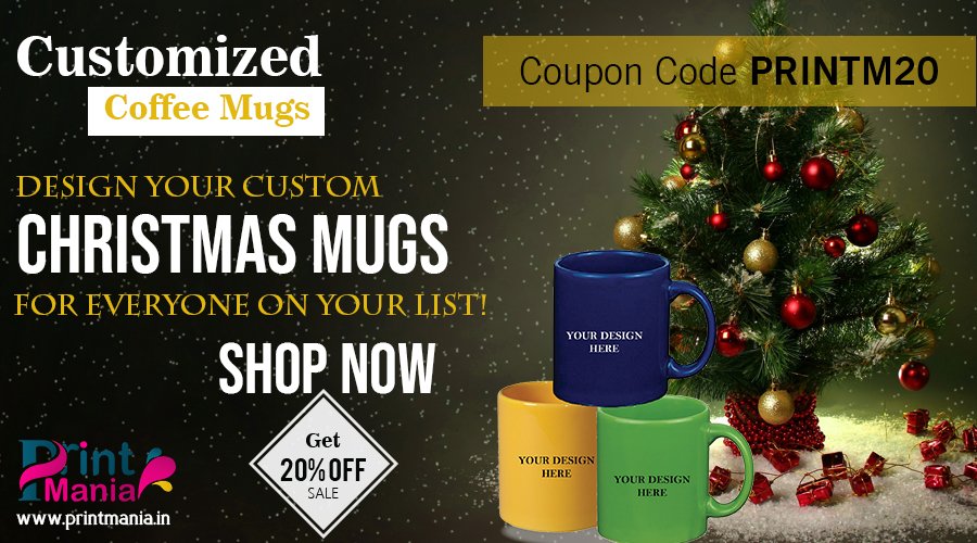 Get them the perfect gifts on this #Christmas
Hurry!!! Limited Time Offer.
Get up to 20 % OFF
Use Coupon Code: PRINTM20
Visit: printmania.in

#Customizedtshirts #customizedcoffeemugs #personalized #Coffeemugs #Coffelover #christmasgiftsideas #Follo4follo #likeforfolow