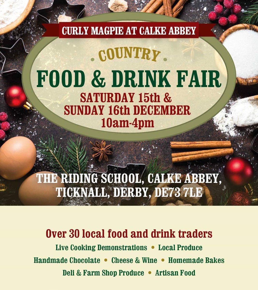 This weekend #calkeabbey #derbyshire #localproduce #supportlocal #makers #bakers all under one roof @NTCalkeAbbey cal