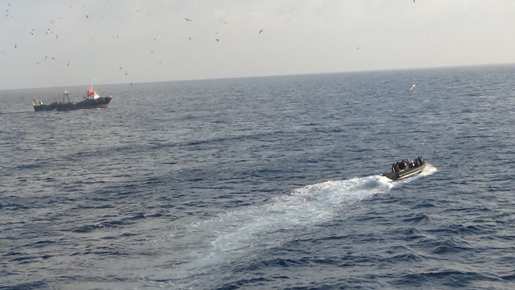 #INSSunayna  Mission Deployed in Gulf of Aden for Anti Piracy Patrol strikes for the third time during her deployment. Carries out a Visit, Board, Search and Seizure (VBSS) operation on sighting a suspicious fishing vessel approx. 20 NM off the coast of Somalia in Horn of Africa