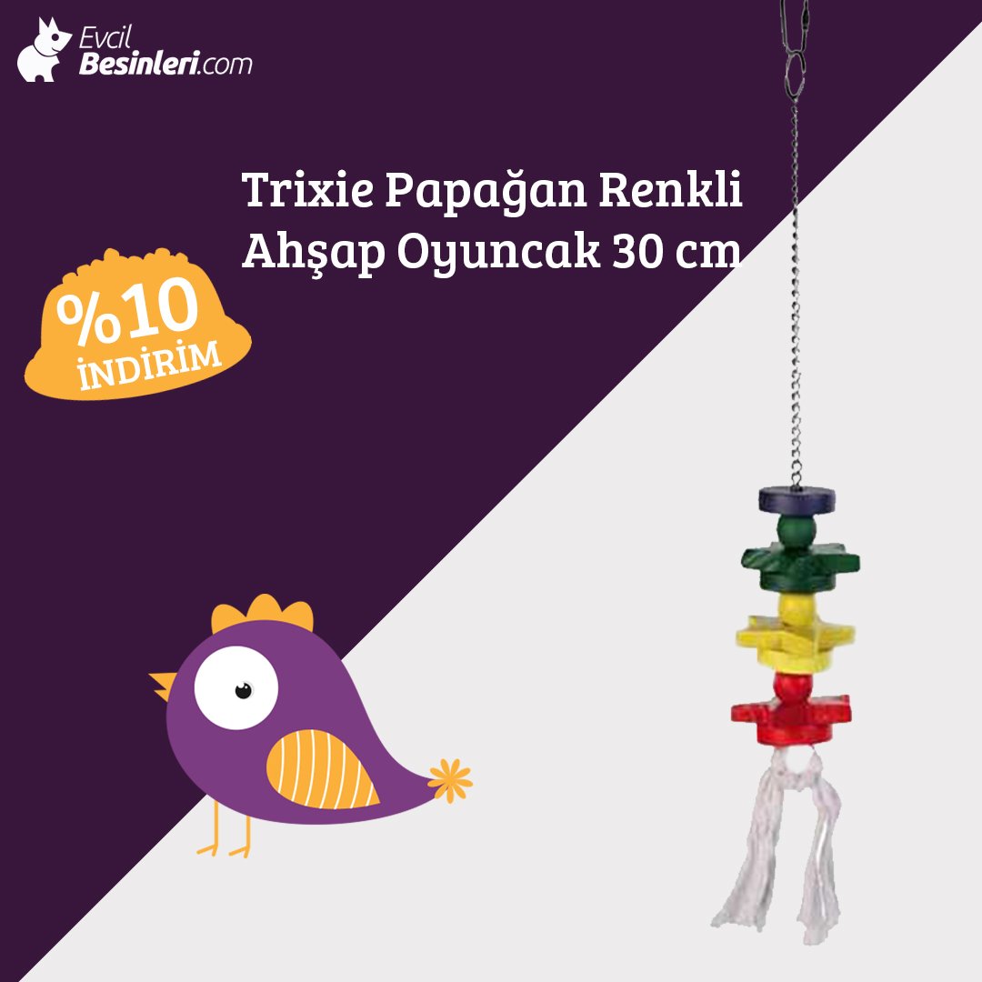 Kuşlarınız bu habere çok sevinecek.Trixie Papağan Renkli Ahşap Oyuncak %10 indirimiyle Evcil besinleri'nde. Şimdi eğlence sırası kuşlarda.
  #kuş #kuşyemleri #kuşoyuncakları #kuşyemi  #hayvanlar