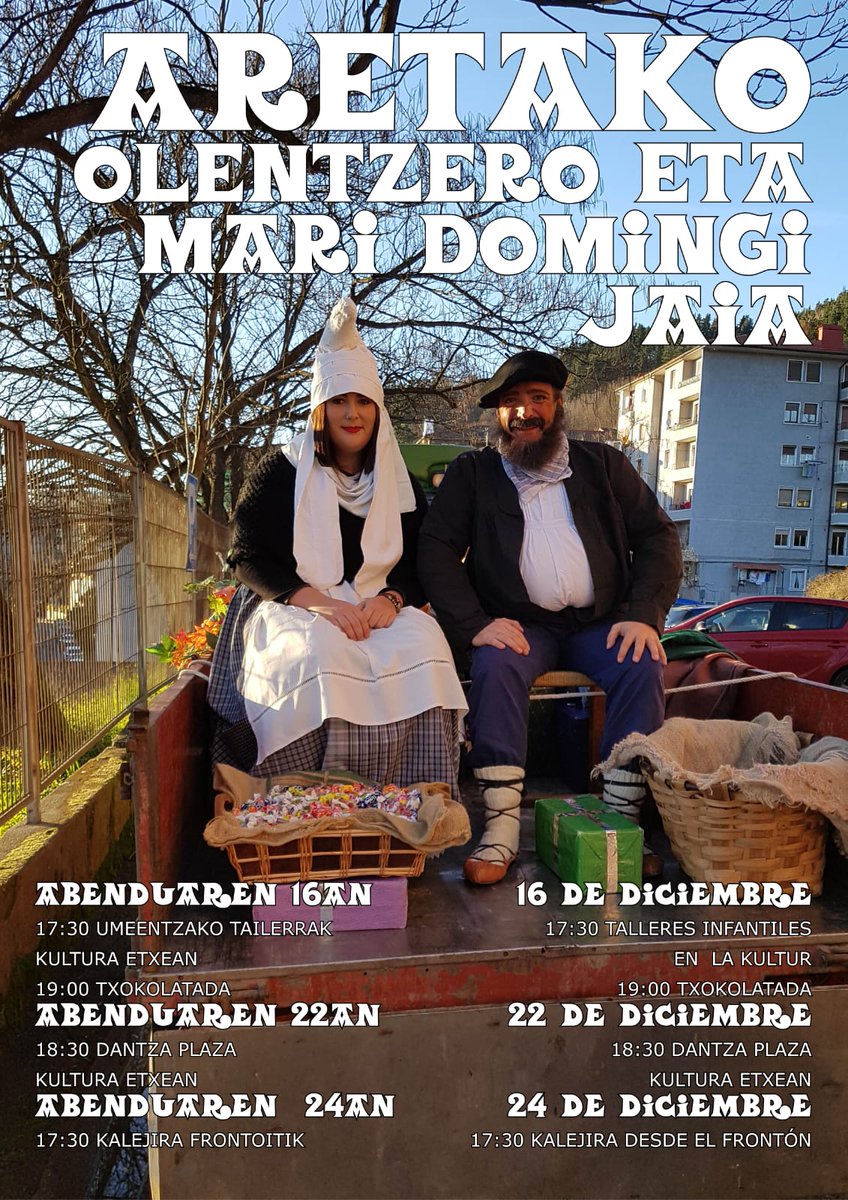 Aretako olentzero eta Mari domingi jaia <a href="/aiaraldea/">Aiaraldea.eus</a> <a href="/Radiollodio/">Radio Llodio</a>