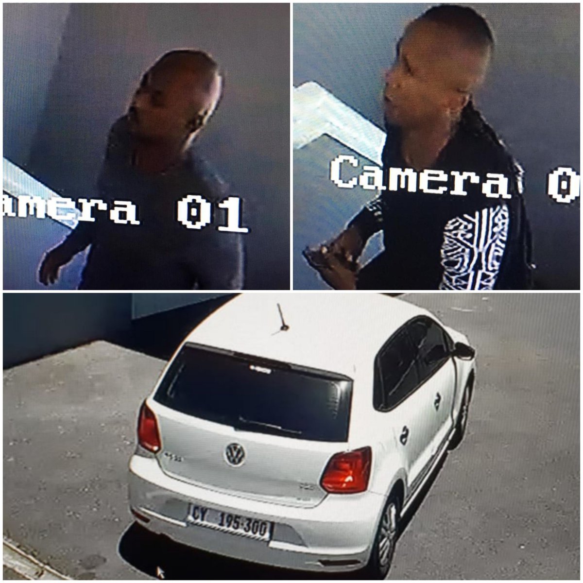 So these two thugs broke into my house and cleaned it. If you see them or the car, plse inform the police.