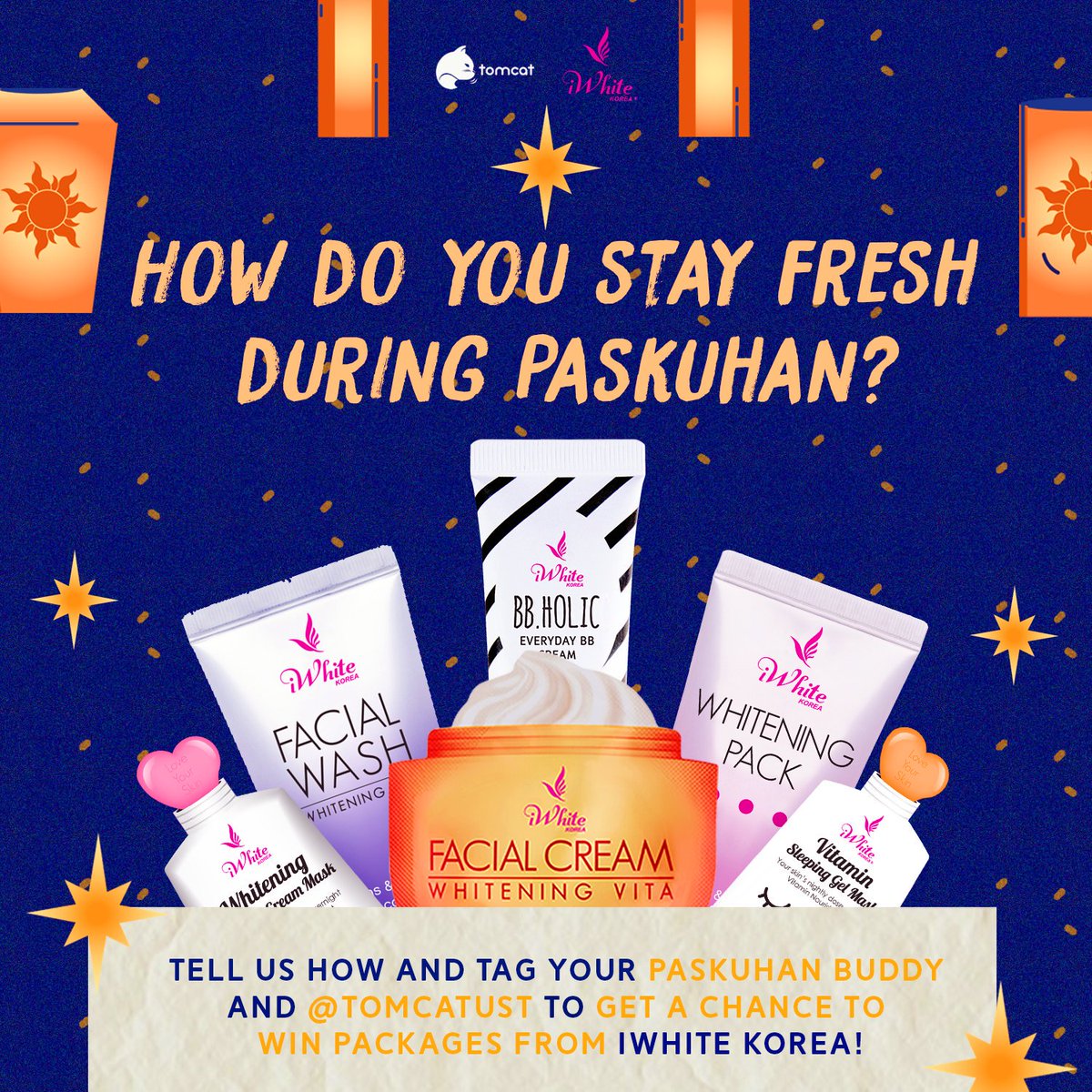 Tell us why you should receive a special gift from iWhite Korea this Paskuhan season and get a chance to win and your Paskuhan buddy by simply tagging them in your tweet! 

#iWhiteKoreaXPaskuhan2018 #iWhiteKoreaXTOMCAT