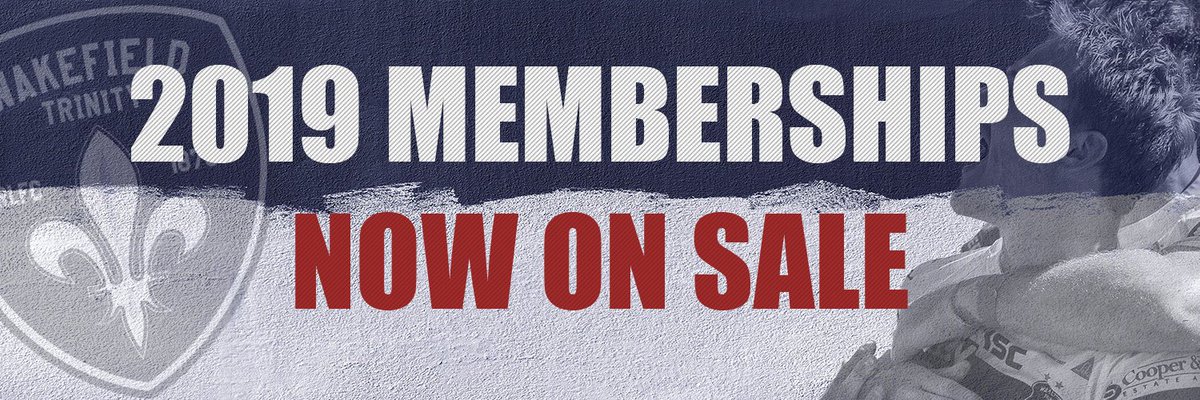 WTrinityRL's tweet photo. With the new season looming, make sure you purchase a 2019 Membership!
They are still available to purchase from the Club Shop in the Ridings https://t.co/zpT3uw94V3
#BeCommitted #BeTrinity https://t.co/7LQljCExK1