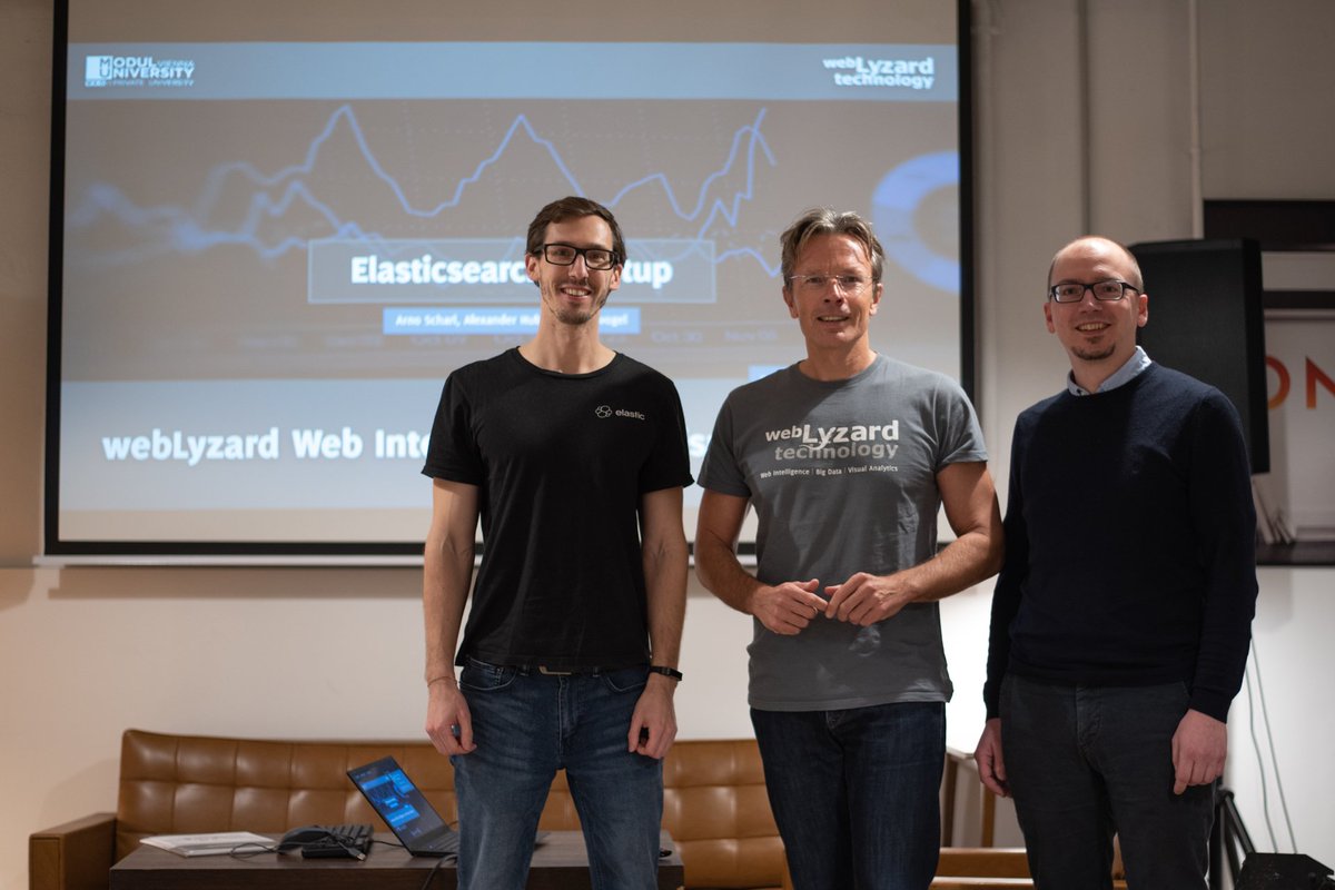 webLyzard's tweet image. Sharing new insights at the #Elasticsearch Meetup Vienna - with @xeraa from @Elastic and a live demo of our @UNEnvironment platform. Slides available at slideshare.net/weblyzard/elas… @elasticvienna @danielpalay @drwiltshire @walterra @moduluniversity