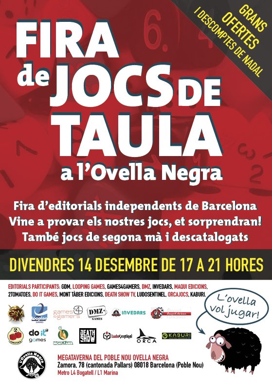 Hoy es el día.
Hoy en la <a href="/ovellanegrabcn/">Grup Ovella Negra</a> habrá grandes descuentos por doquier.