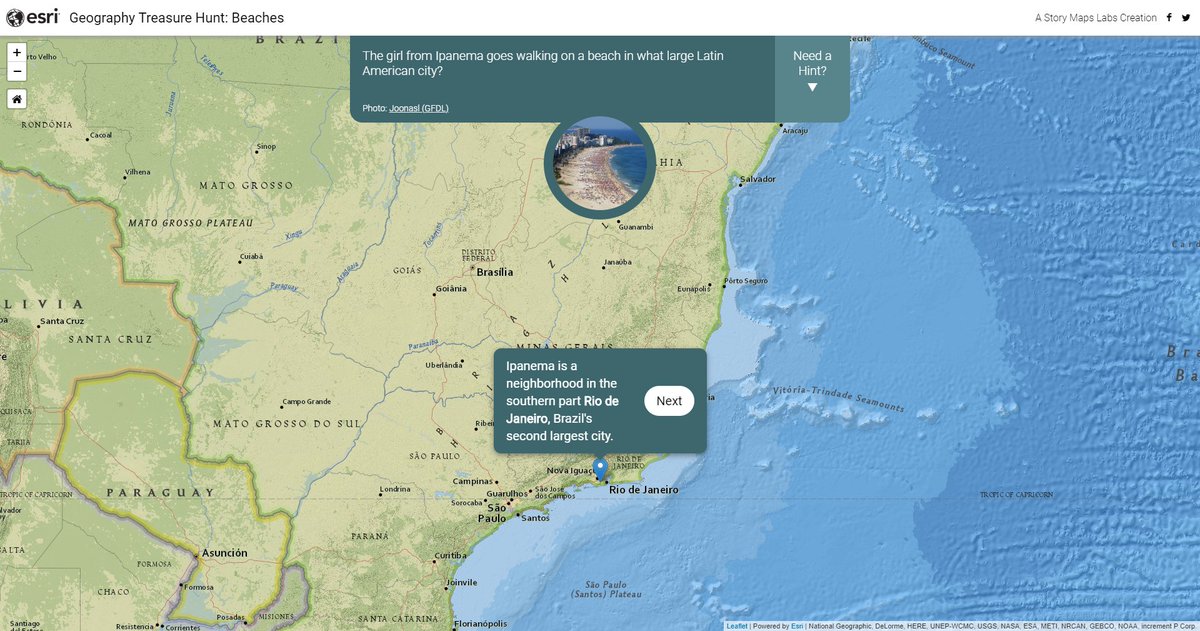 Esriジャパン 地図クイズ ビーチ 食べ物 山 都市 世界遺産をテーマにお題の写真が示す場所を地図上から探すクイズです 地図を拡大していくと正解が見つかります 難易度が高めのクイズなので Hintや写真の出典を参考にお試しください