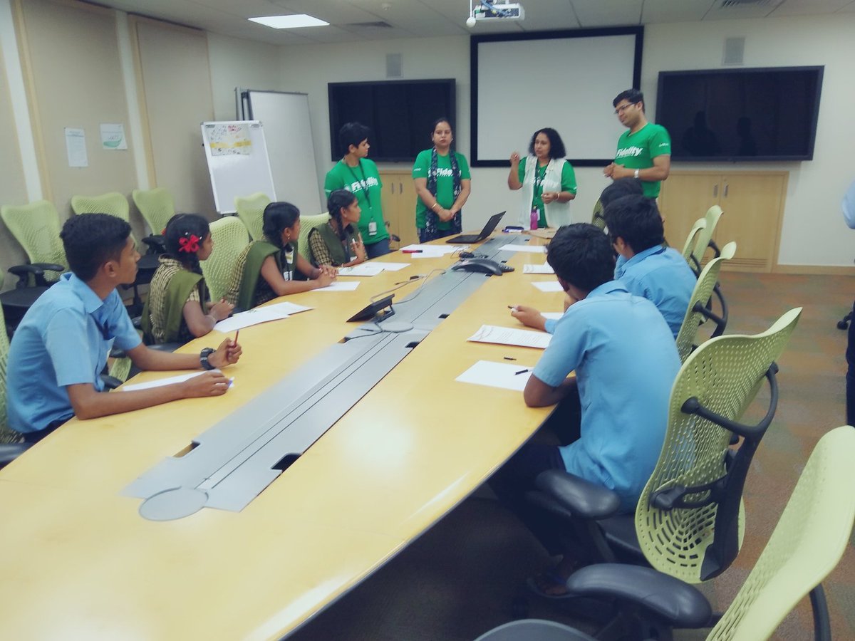 CSRwithSuren's tweet photo. Career exposure workshop for children from Government Schools! #FidelityCares in association with @mentortogether 
.
.
#FidelityCares2018 #FidelityAssociate https://t.co/PjCRyHSKMF
