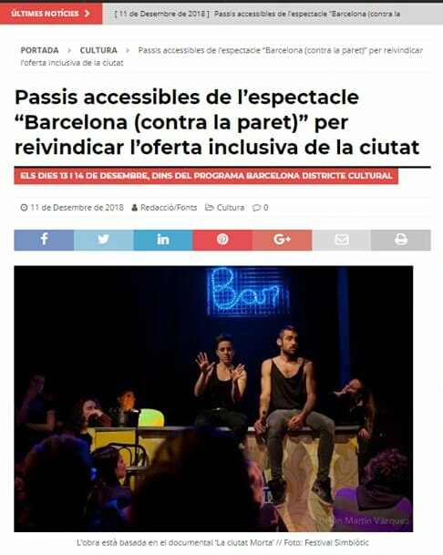 DiversTeatral's tweet photo. La Barcelona fosca, amagada, la del #subsol que #tortura, ens posa la pell de gallina en una festa #accessible i #diversa @BCN_Accessible @SimbioticFest https://t.co/ZpsR0VffRL